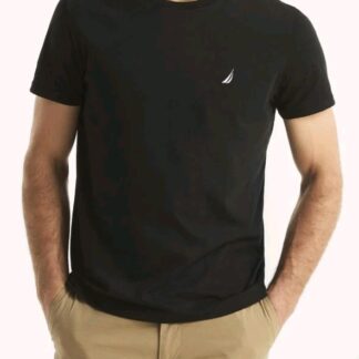 Brand New Nautica Mens 100% Cotton Tshirt Black Size XS